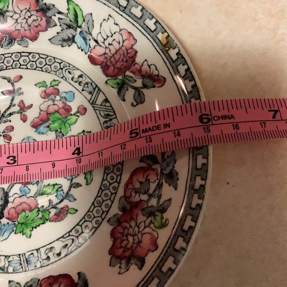 ANTIQUE  19th Century Indian Tree Ironstone saucer - Picture 3 of 5